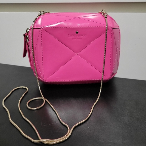 Kate Spade Pink Patent Leather Crossbody Bag - Picture 1 of 9